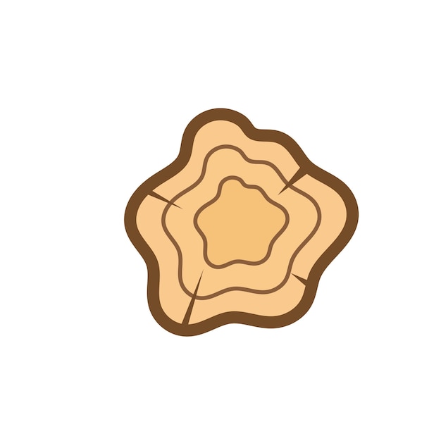 Wood texture icon vector illustration design template