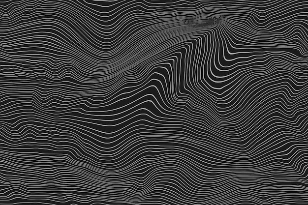 Wood texture imitation white lines on black background vector design