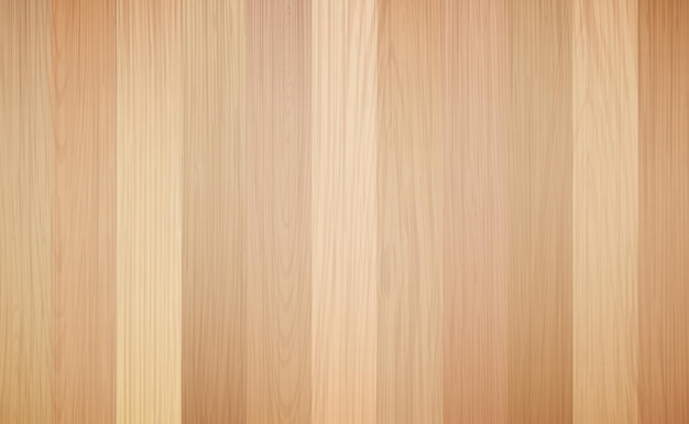 Wood texture vector background Realistic wooden table in top view Light brown pine pattern cover