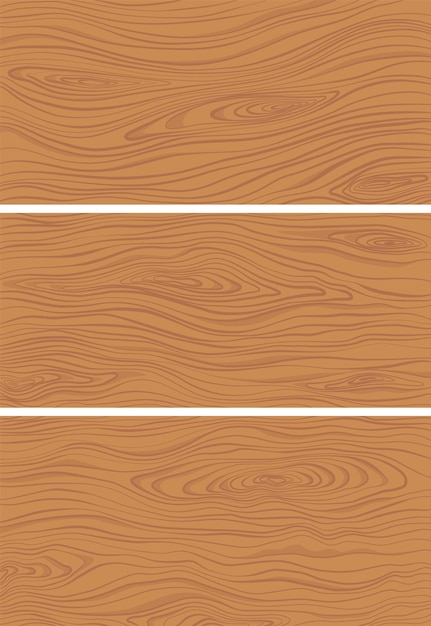 Vector wood textures brown wooden plank cutting board floor or table surface striped fiber textured background retro tree surface pattern