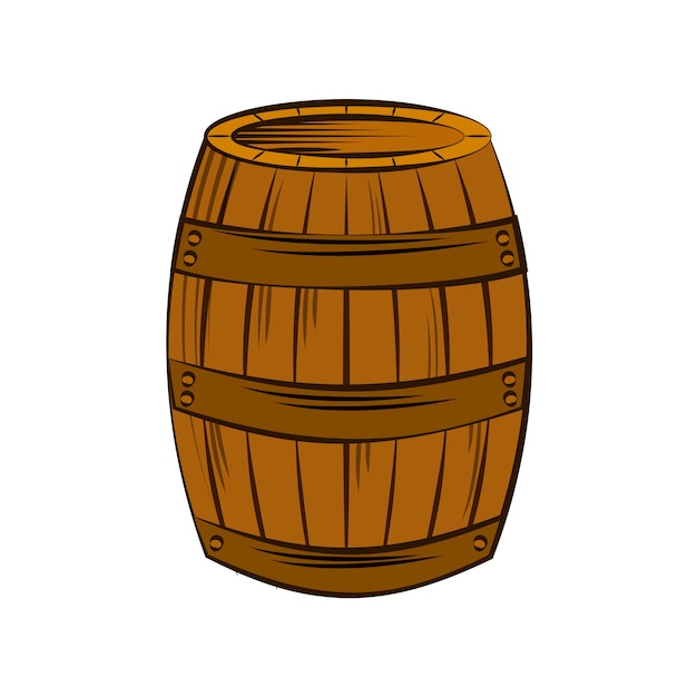 wooden barrel icon 