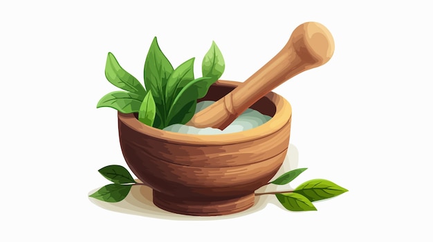 a wooden bowl of salt with a wooden spoon and a wooden spoon