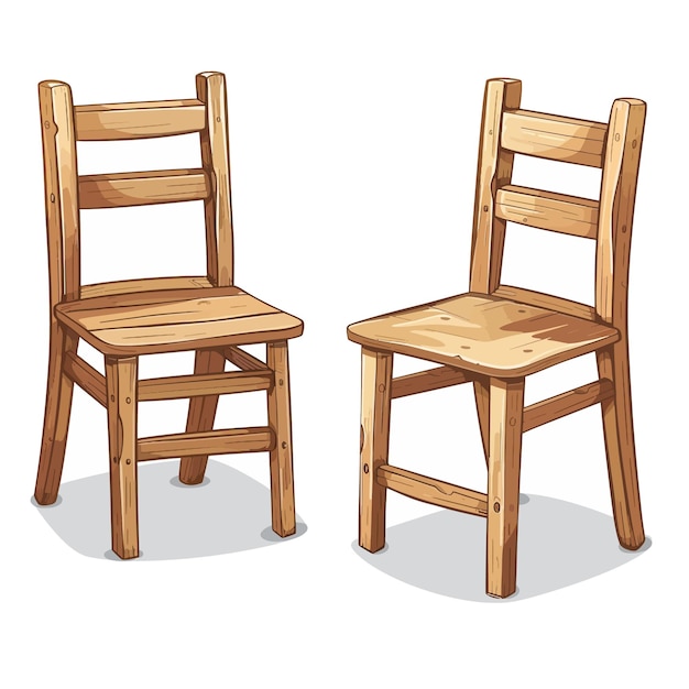 Wooden chairs