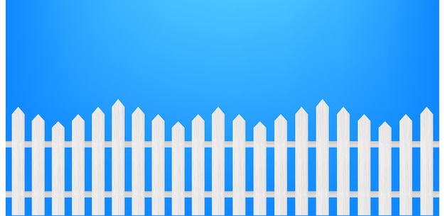 Wooden fence and grass illustration