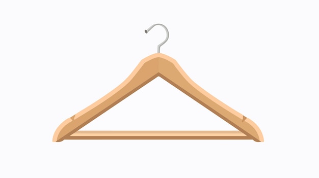 Vector a wooden hanger with a wooden hanger hanging on it