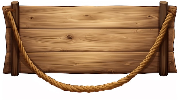 a wooden object with a rope on it that says  a wooden sled