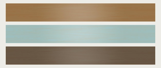 Wooden planks set, blue cyan tones, horizontal plank, blank wooden plank for signboard decoration.