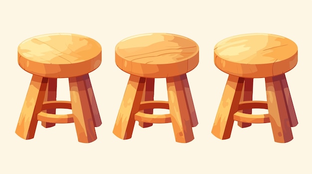 a wooden set of wooden stools with a large b and a large b c