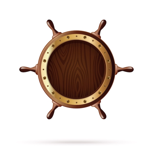 Wooden ships wheel