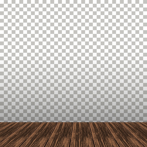 Wooden table on the transparent background