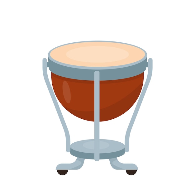 Wooden Timpani icon Folk percussion musical instrument