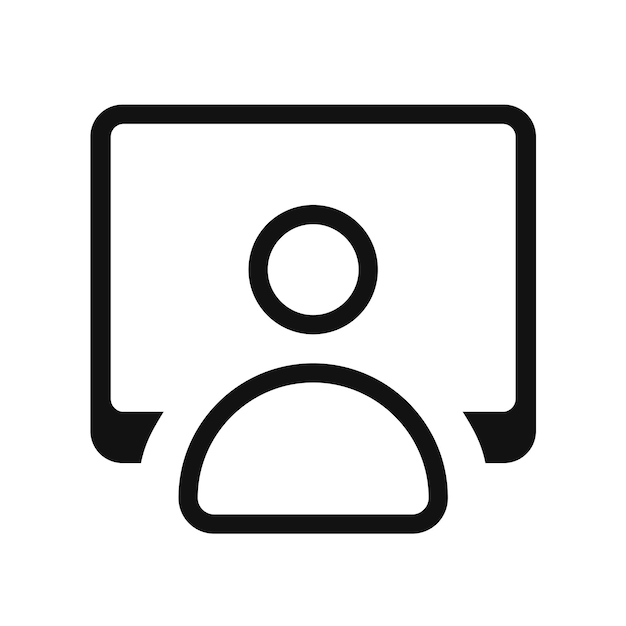 Work space vector icon isolated