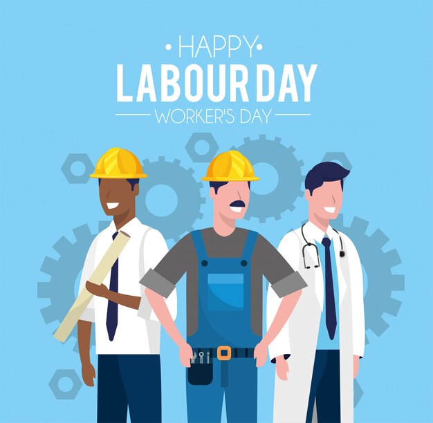 worker people to celebrate labour day