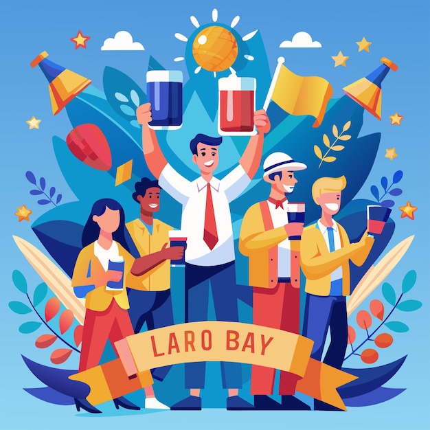 Vector workforce resilience celebrating labor day with vector art