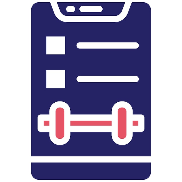 Vector workout routing vector icon illustration of workout app iconset