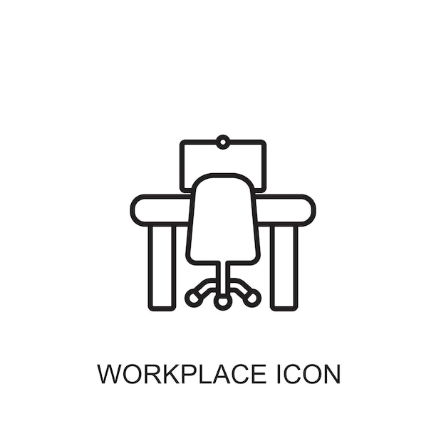 Workplace vector icon icon