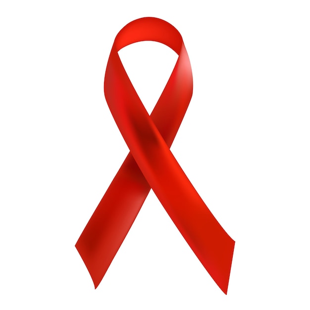 World AIDS Day. AIDS awareness ribbon for your design.