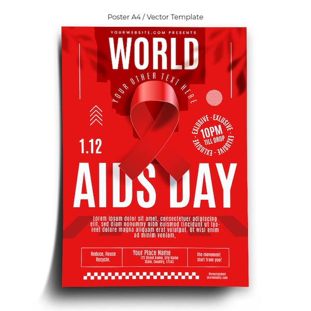 World Aids Day Poster Template