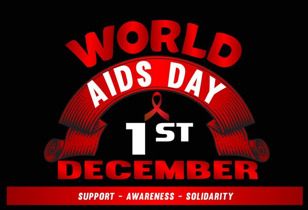 Vector world aids day social media ads, poster, ads awareness red ribbon vector, illustration