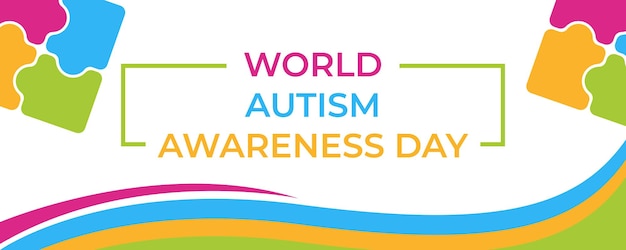 world autism awareness day background template