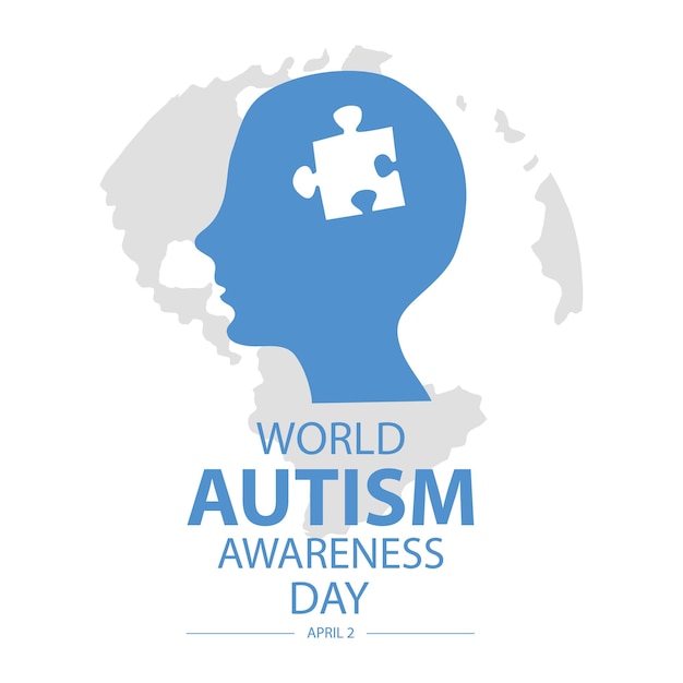 World autism awareness day concept April 2