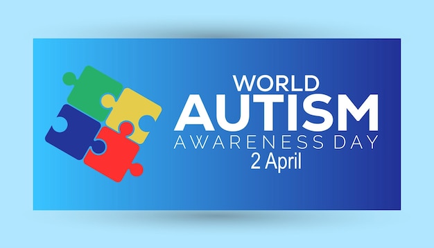 Vector world autism awareness day observed every year in april