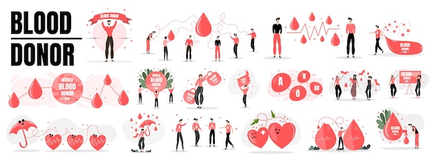 World blood donor day illustration vector design