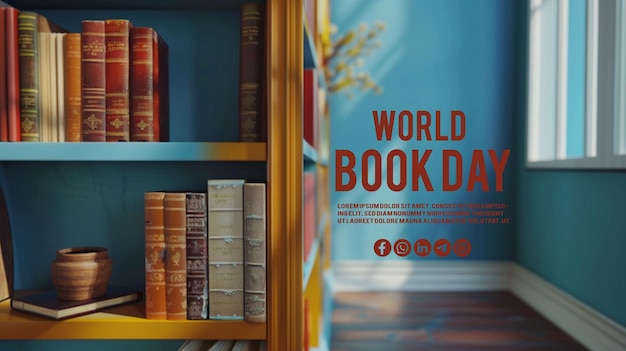 World book day social media post template