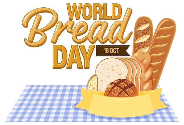 World Bread Day 16 October Logo Design