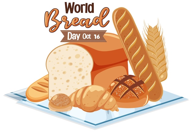 World bread day banner design