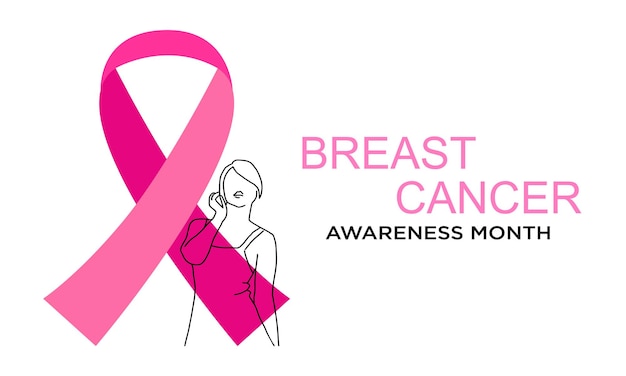 World breast cancer awareness month background design