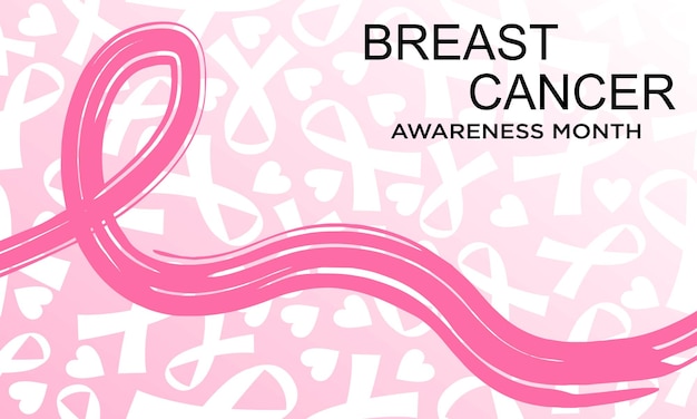 World breast cancer awareness month background design