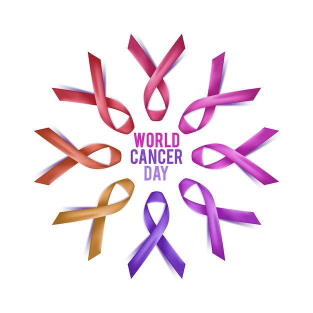 World cancer awareness day concept banner