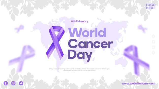 World Cancer Day 4 February banner