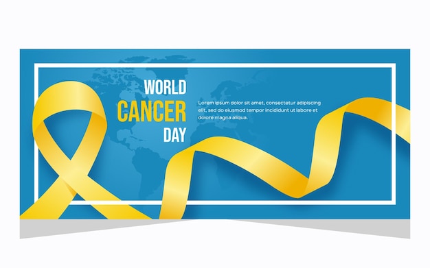 World cancer day background design