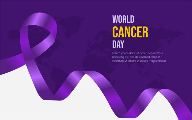 World cancer day background design