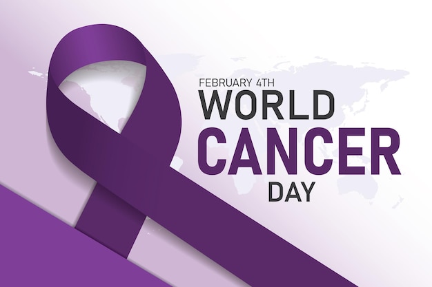 World Cancer Day banner design vector illustration