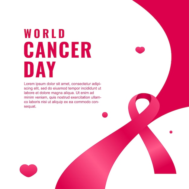 World Cancer Day Design For International Moment