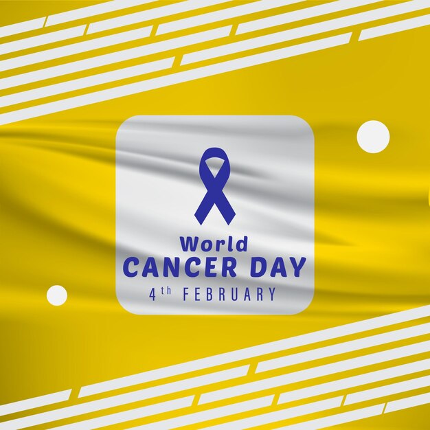 Vector world cancer day  design template