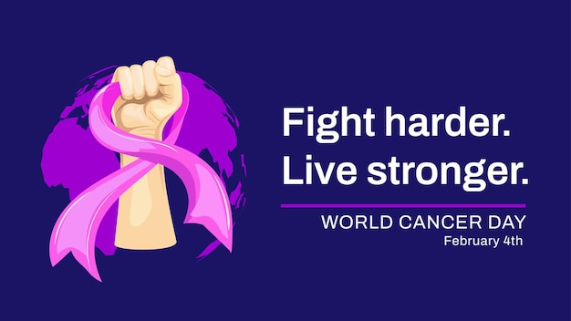 World Cancer Day illustration banner