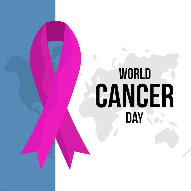 World cancer day illustration