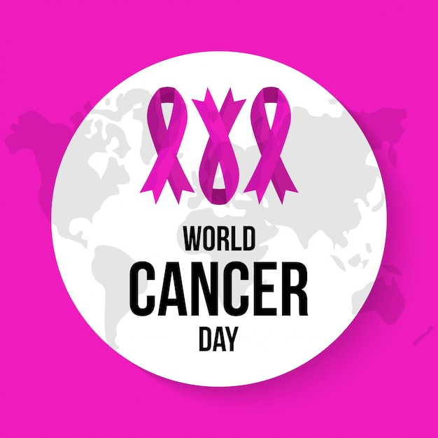 World cancer day illustration