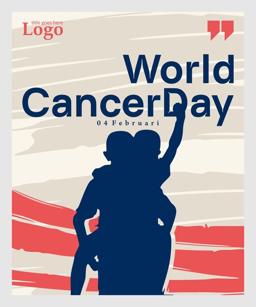 Vector world cancer day template design