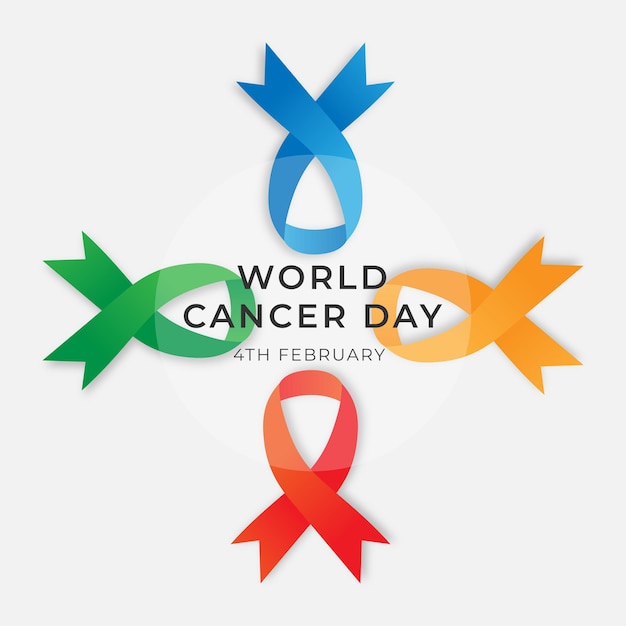 world cancer day template design