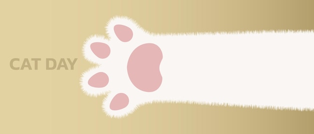 World Cat Day concept. Holiday concept. Template for background, Web banner, card, poster.