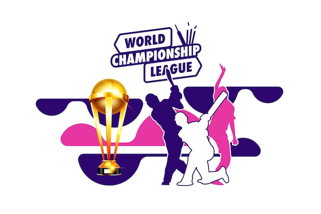 World Championship League Concpet header or banner on stadium background