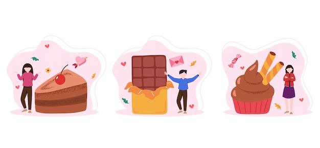 World Chocolate Day Bundle Flat Design