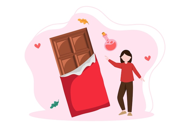 World Chocolate Day Flat Illustration Design