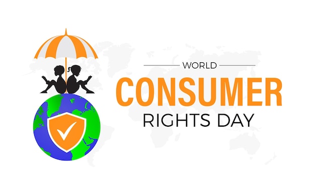 World Consumer Rights Day Observed every year of March 15 Business Store Vector banner flyer poster and social medial template design