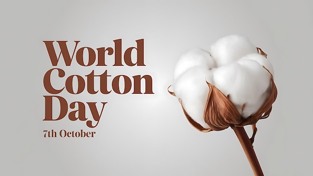 Vector world cotton day vector image illustration